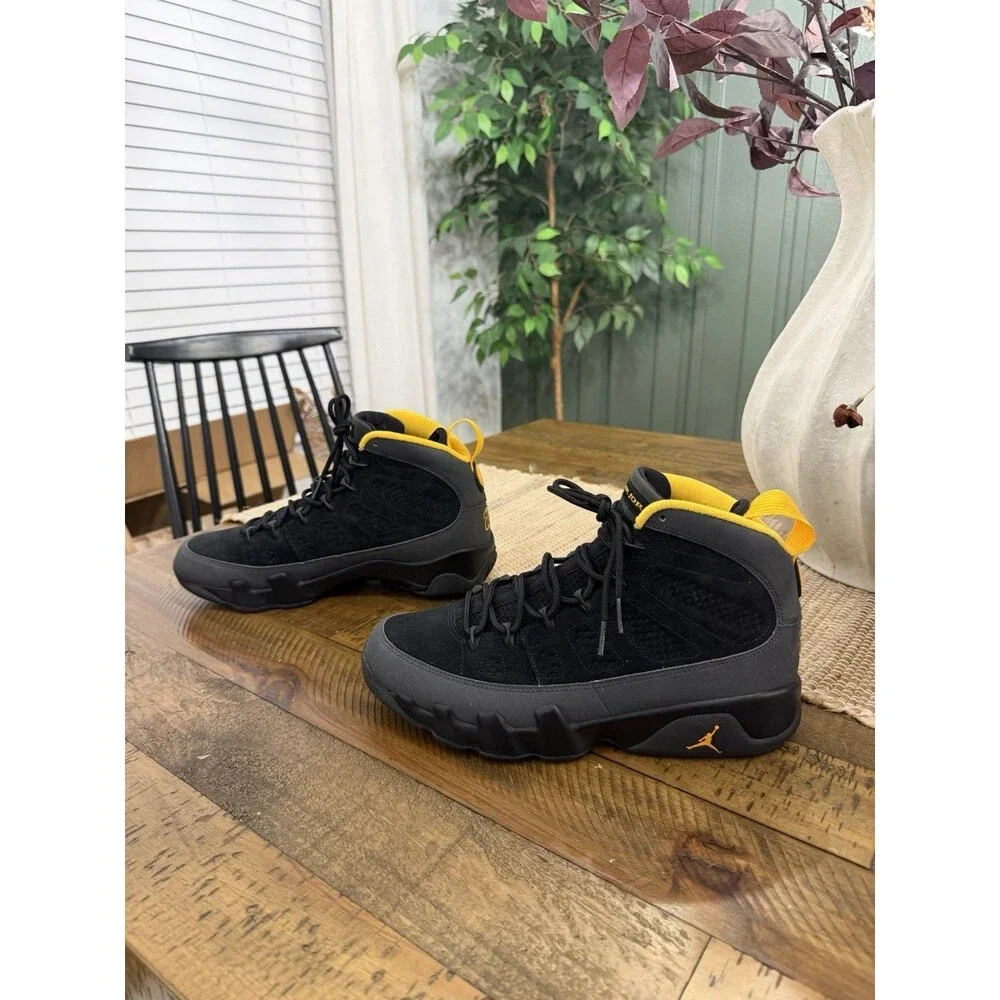 Air Jordan 9 Retro Black University Gold CT8019-070 Mens 9.5 w/ Box